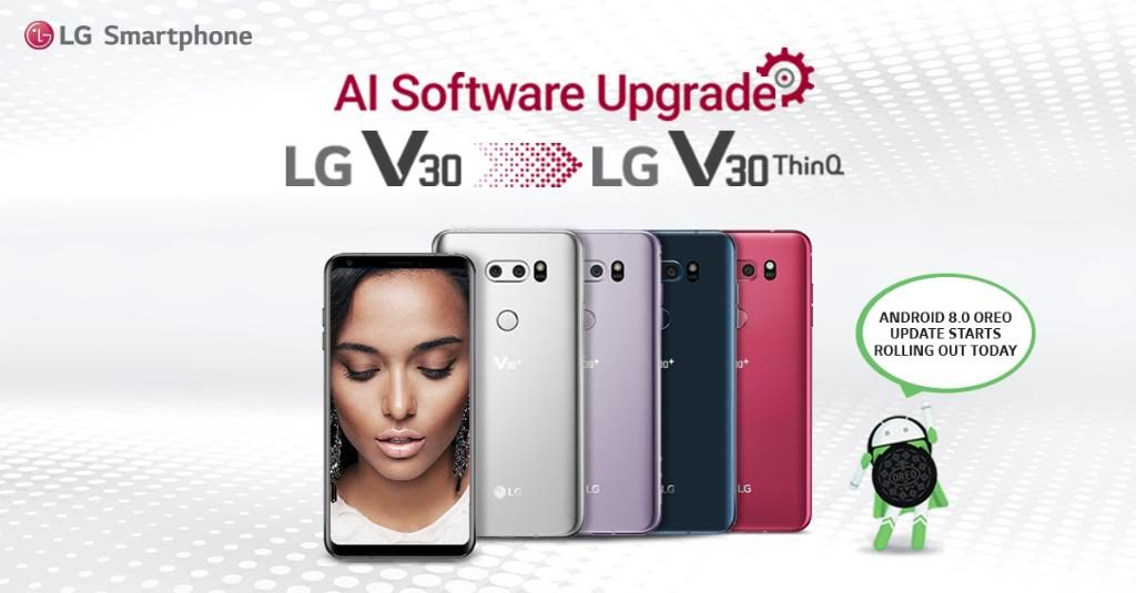 lg released android oreo update for lg v30 plus indian units