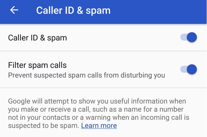 google phone app will now act as a blocker for spam calls