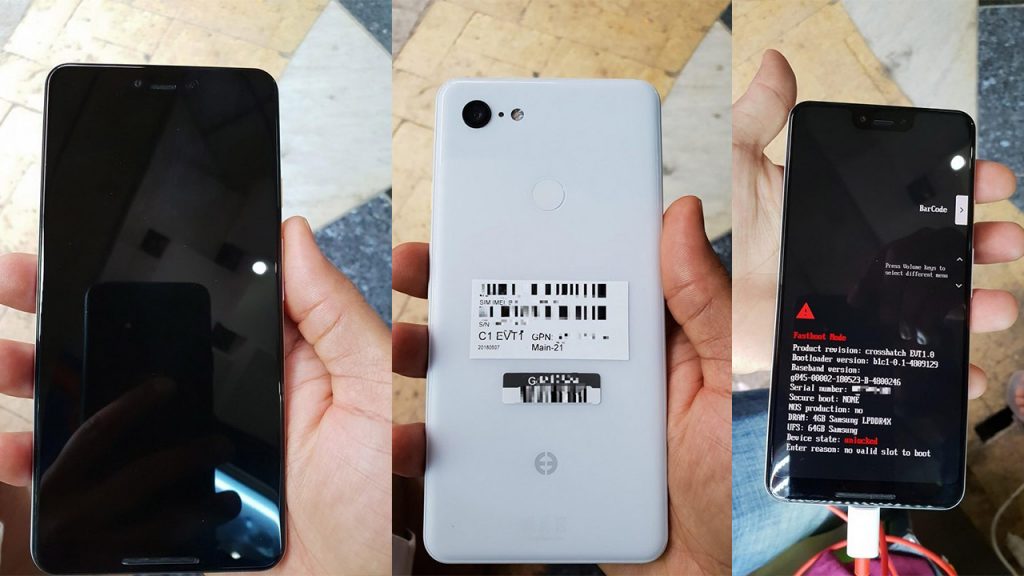google pixel 3 xl handset leaked online in white color variant
