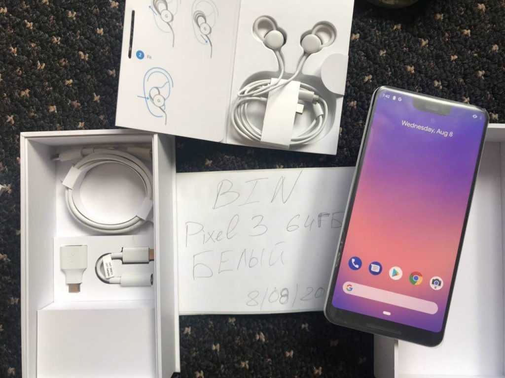 google pixel 3 xl's unboxing images leaked online, design revealed