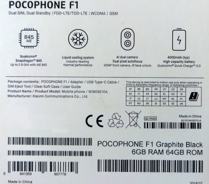 xiaomi pocophone f1 leaked online, specs and images revealed