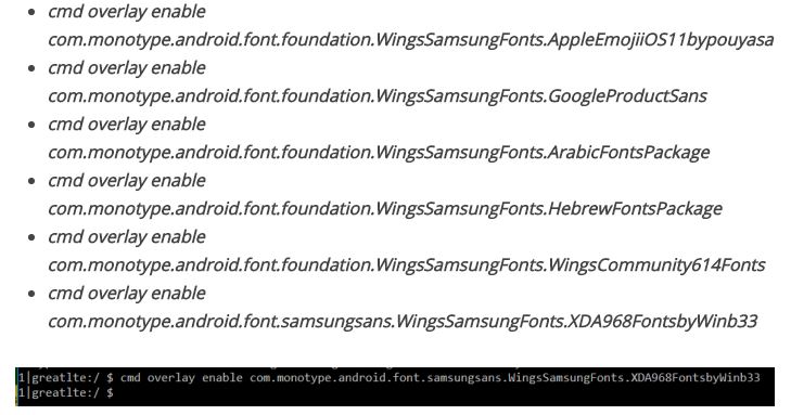 fonts for samsung phones