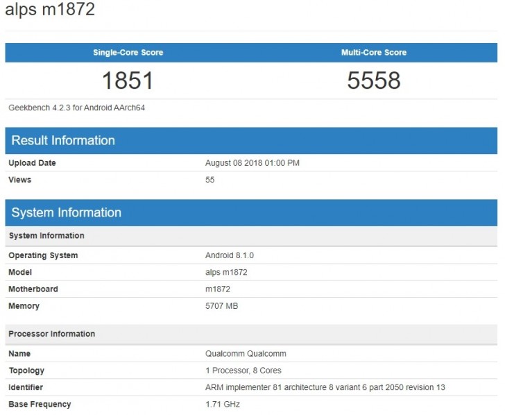 meizu 16x spotted on geekbench with a snapdragon 710 soc