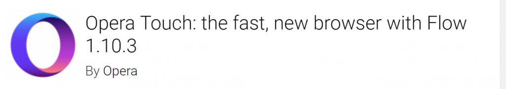 opera touch browser updated to add dark theme support