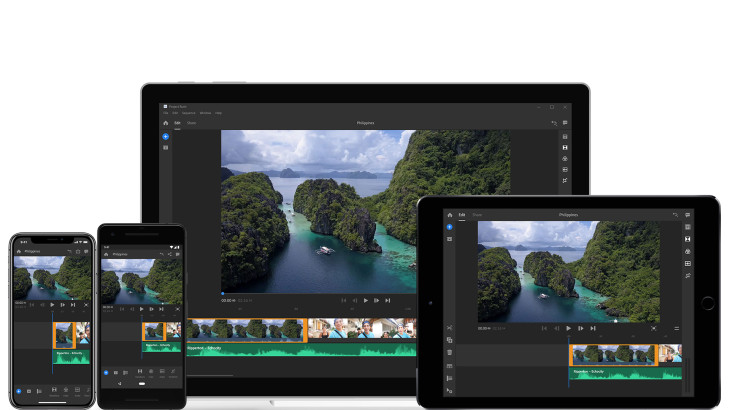 adobe premiere rush cc - a video editing app soon to be available on android by 2019