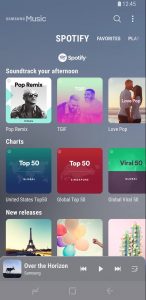 samsung music new redesign with spotify tab now available for android