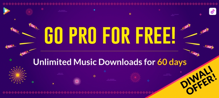 avail mi music free pro trial offer for 2 months in this diwali