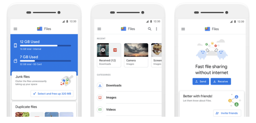 files by google ui