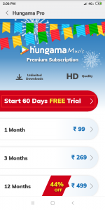 avail mi music free pro trial offer for 2 months in this diwali
