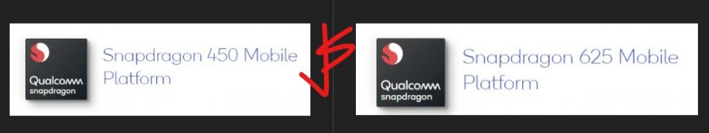 snapdragon 450 vs 625