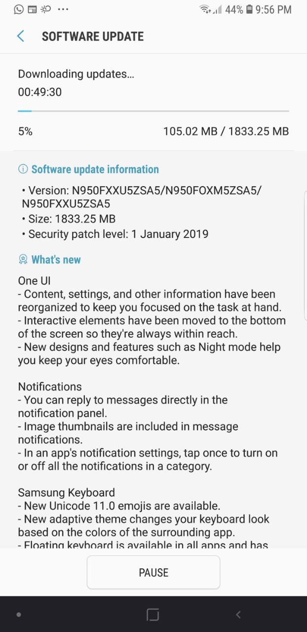 samsung galaxy note 8 oneui beta update rolls out: dolby atmos, intelligent scan and much more on-board