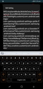 how to add screenshot toggle in quick settings on samsung experience 8.1 and above