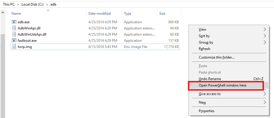 adb command shell