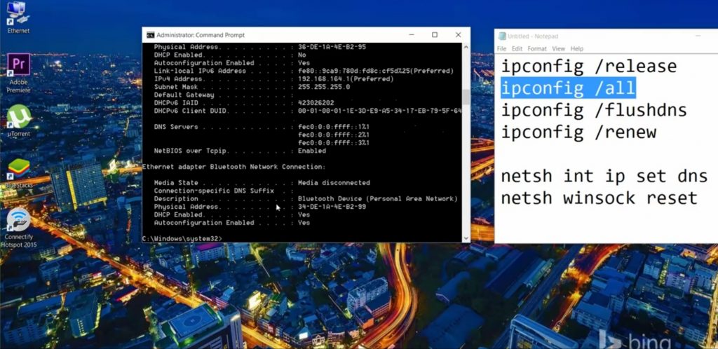 dns probe finished no internet error