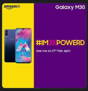 samsung galaxy m30 launch confirmed for 27th february