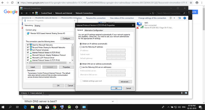 dns settings