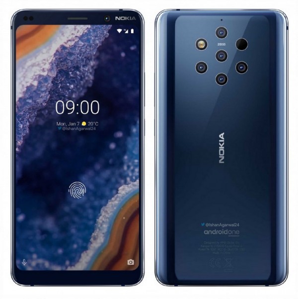 nokia 9 pureview officially unveiled with penta camera module, 6gb ram, android one for $699 (~inr 49653) 1 nokia 9 camera