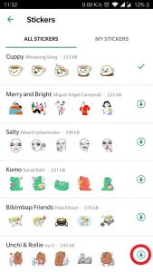 how to send stickers on whatsapp chat