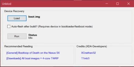 unblod tool nexus 5x