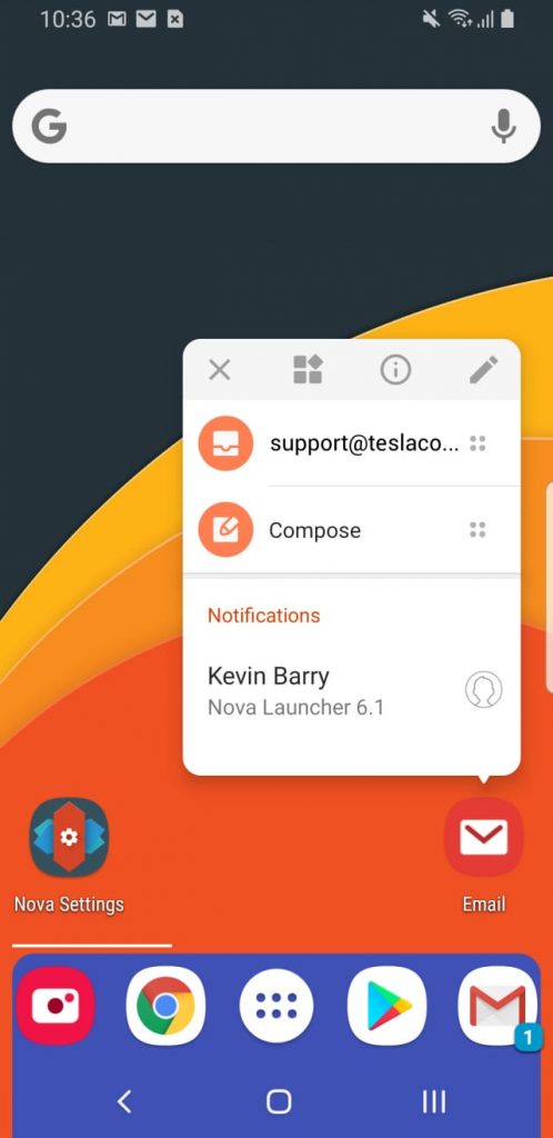 nova launcher 6.1 beta dark mode