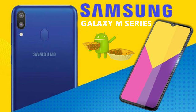samsung galaxy m10, m20, and m30 android pie update
