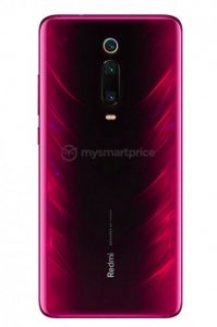 new leaked render of the redmi k20 reveals back portion in full swing