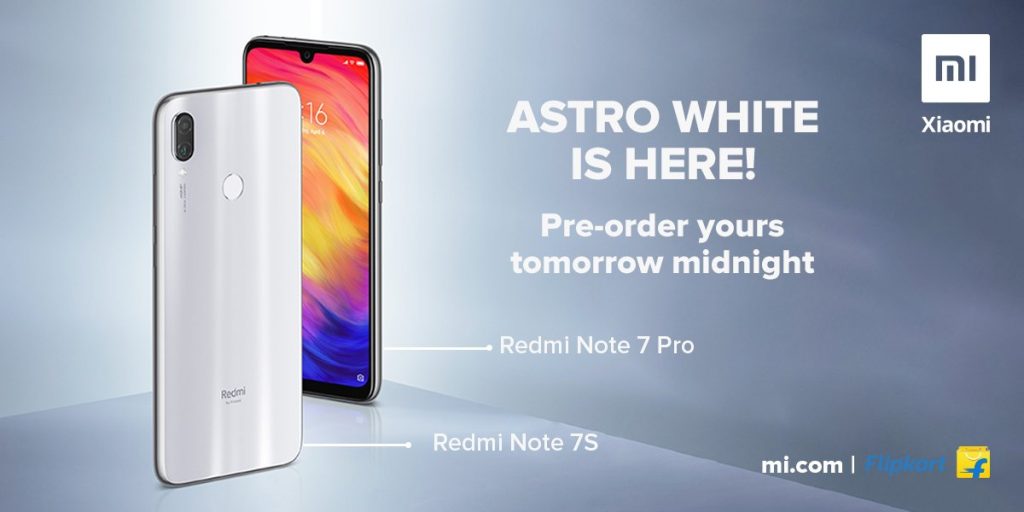 xiaomi brings astra white redmi note 7s and redmi note 7 pro in india