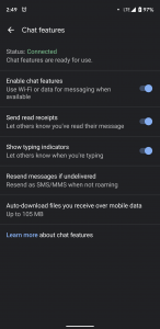 how to enable rcs on android messages for any carrier
