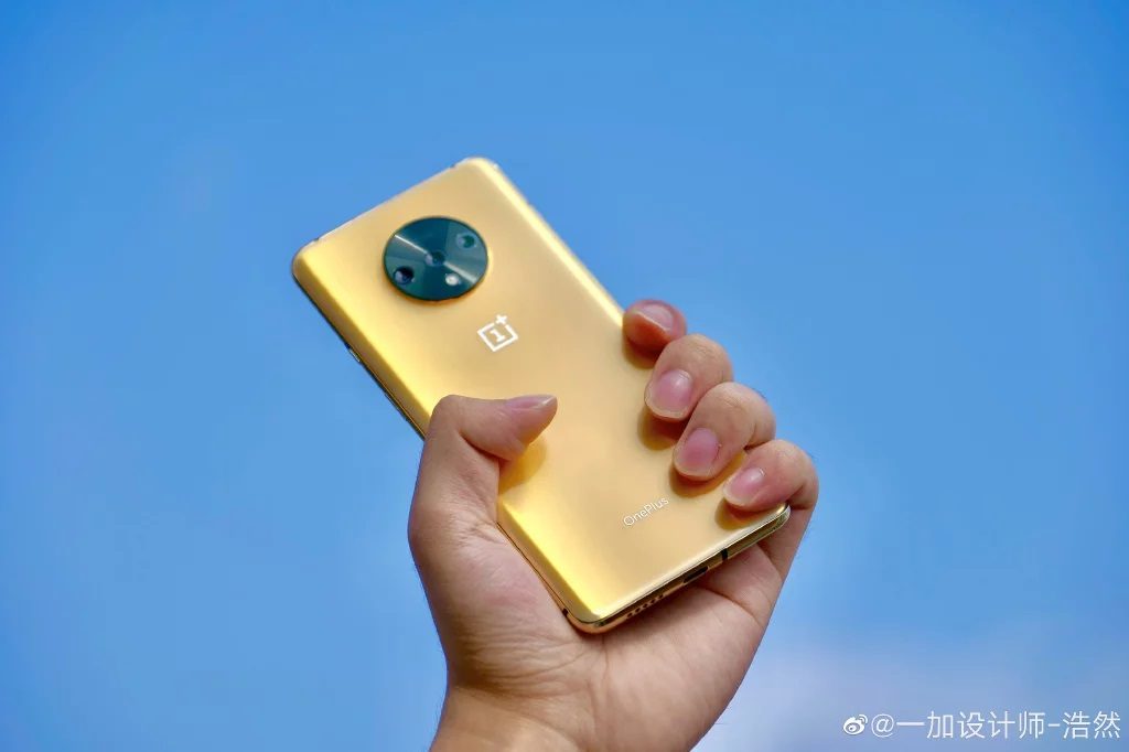 oneplus 7t golden metallic