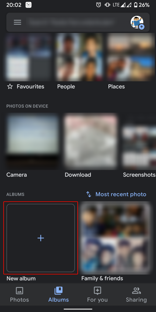 add location google photos album 02