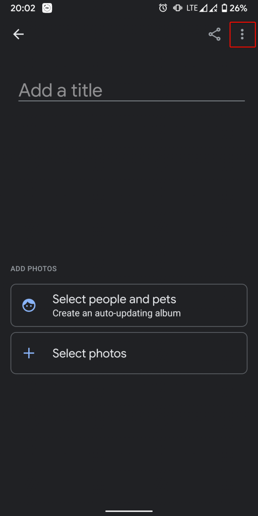 add location google photos album 03