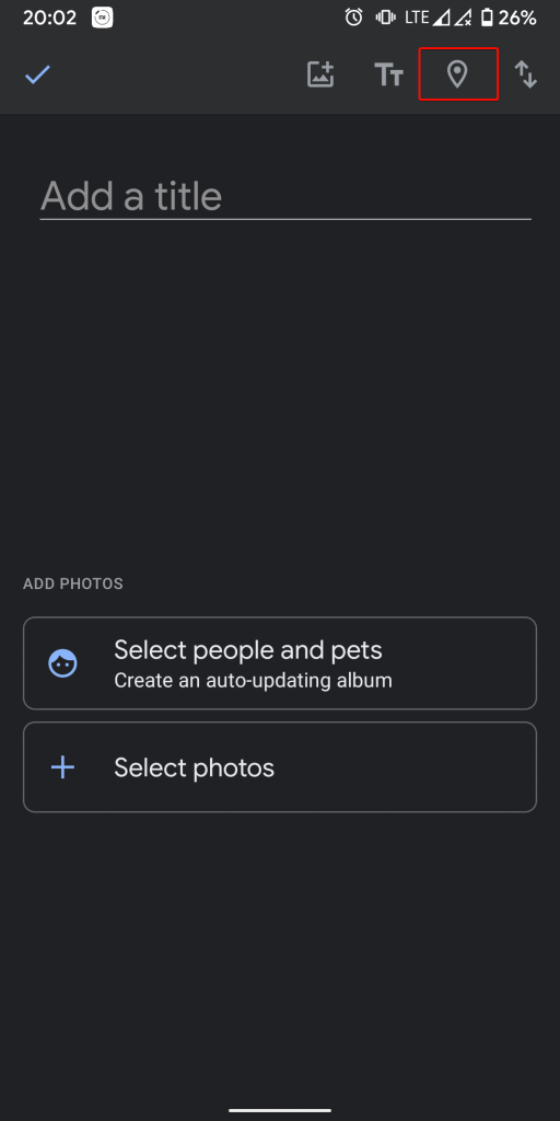 add location google photos album 05