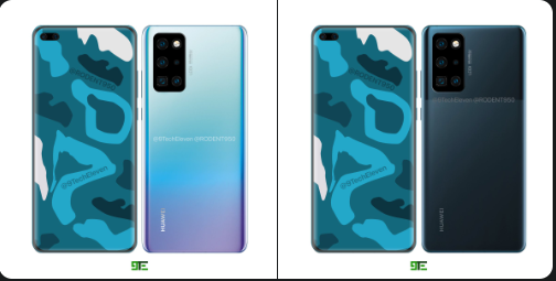 image of huawei p40 pro flaunting quad edge screen surface online