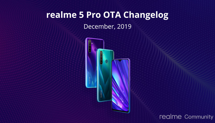 realme 5 pro december security update