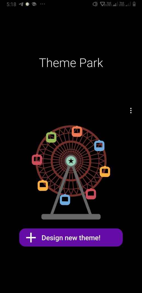 theme park is a new theme maker by samsung for oneui