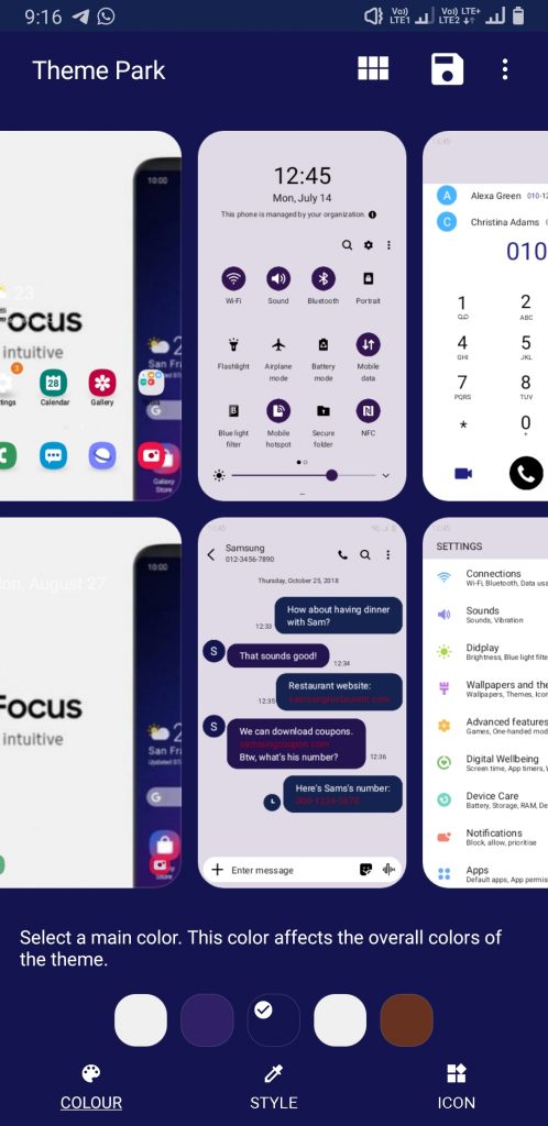 theme park is a new theme maker by samsung for oneui
