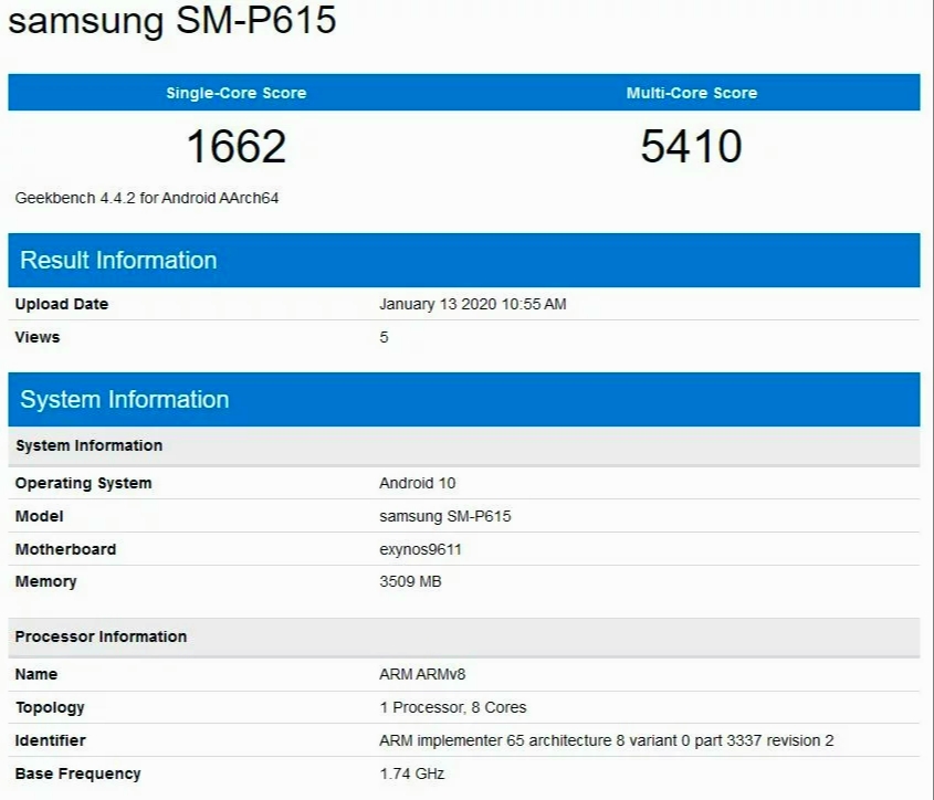 samsung's upcoming spen totted budget tablet hits geekbench