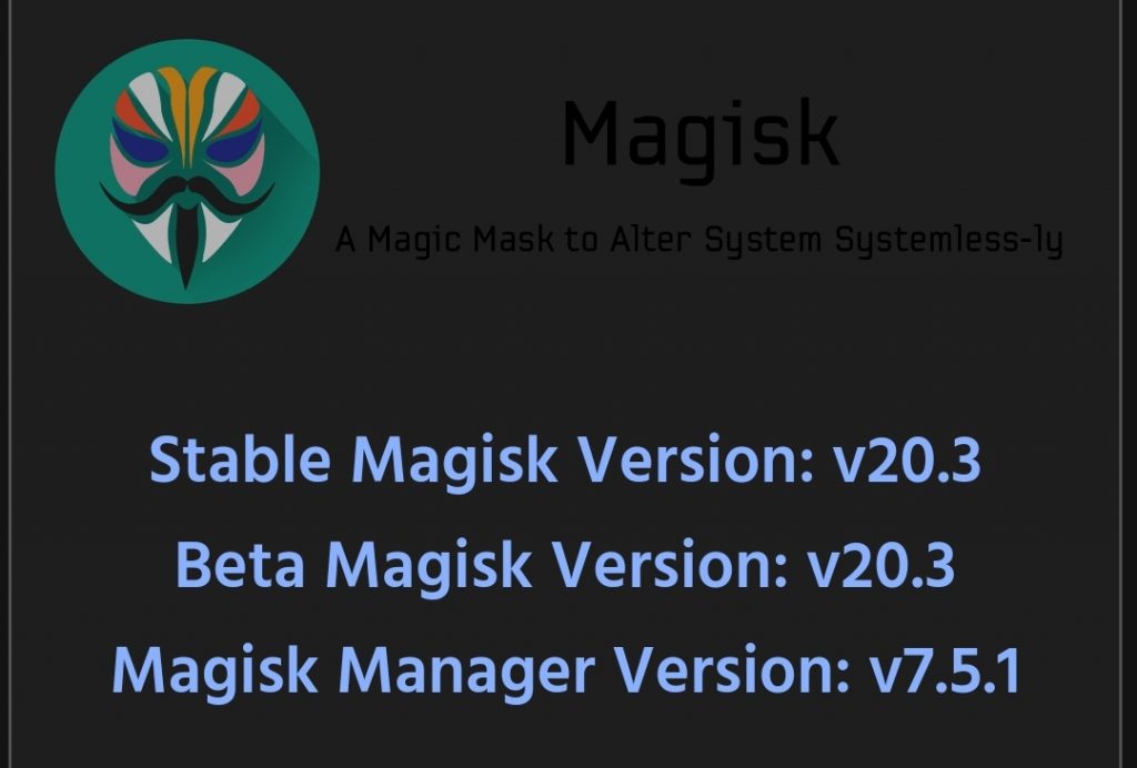 latest magisk 20.3 includes hotfix for bootloop on some devices