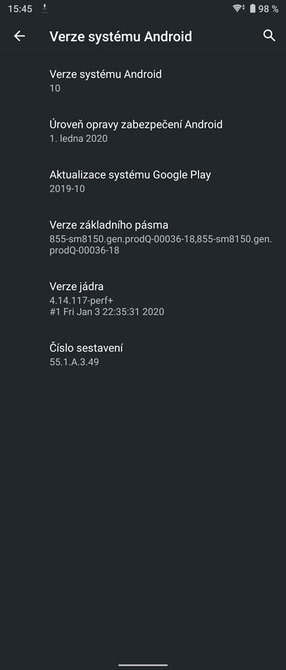 xperia1 january 2020 update