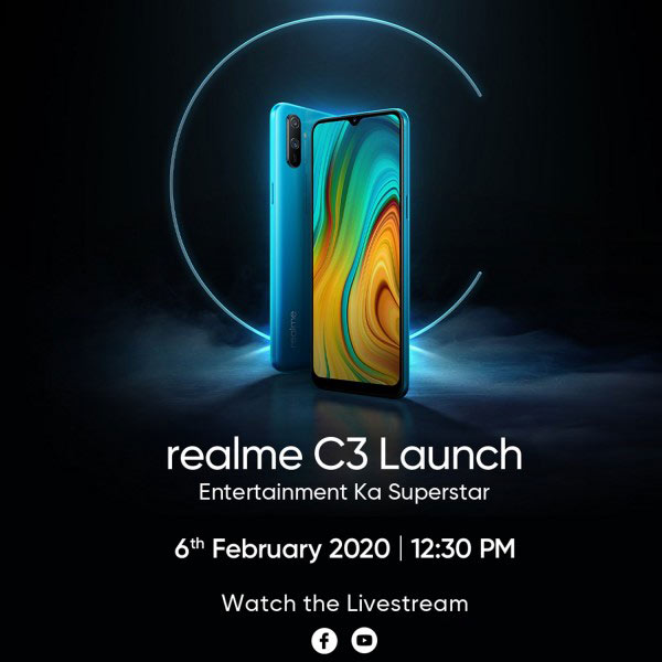 realme c3 india launch