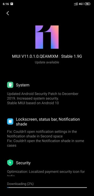 xiaomi mi 8 pro android 10 update 