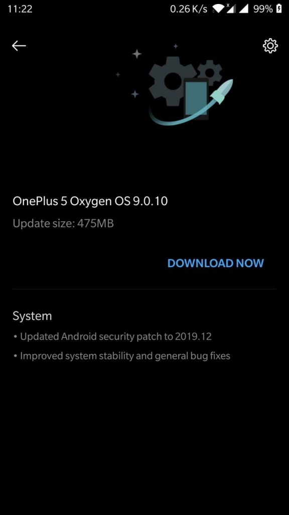 oneplus 5 oxygenos 9.0.10 december security patch