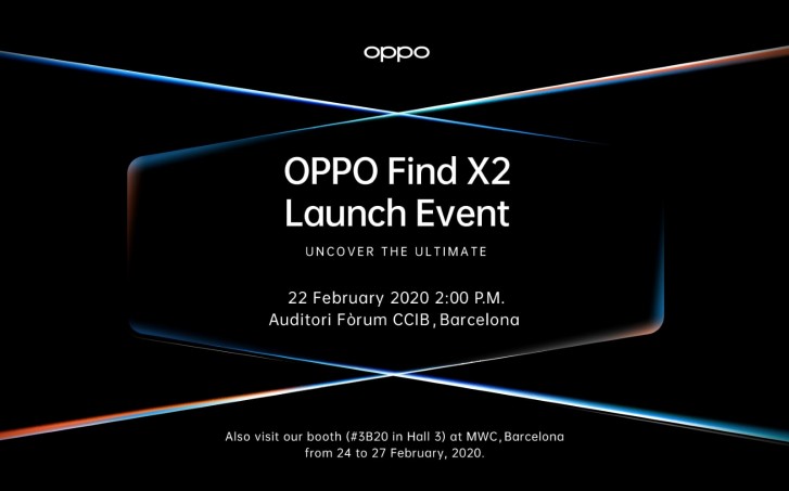 oppo find x2 launch february 22