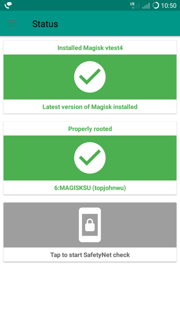 magisk root check