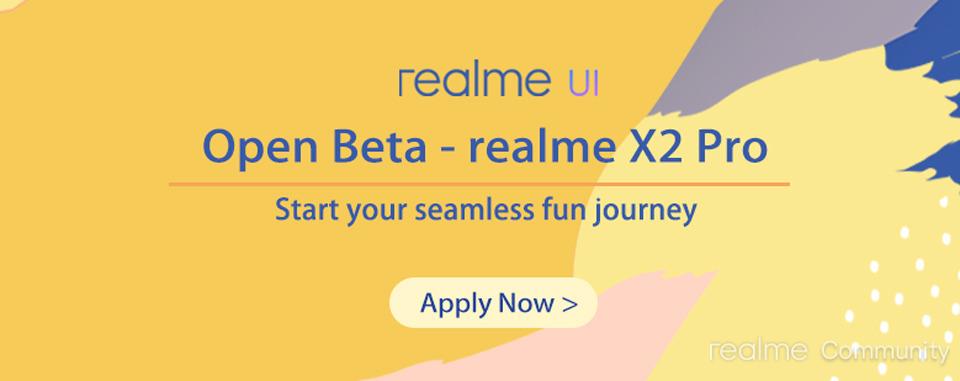 realme x2 pro receiving realme ui based android 10 open beta update