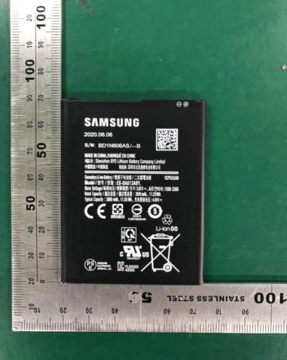 new samsung phone spotted on korean certification website with 3000mah battery (sm-a013)