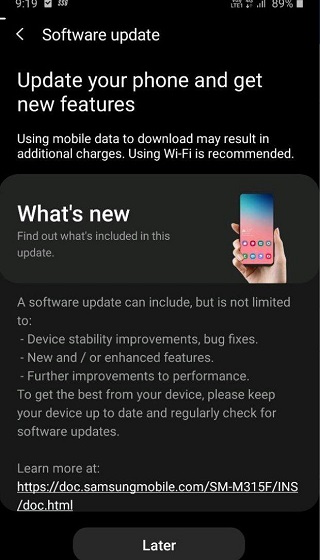 samsung galaxy note 8 and galaxy m31 starts receiving june security patch update