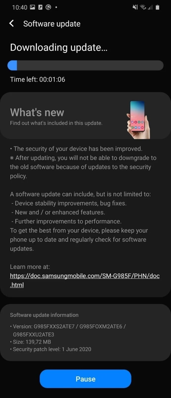 exynos 990 powered samsung galaxy s20 series starts getting june 2020 security patch update