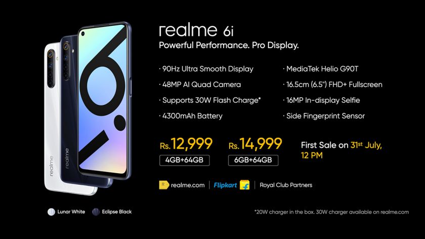 realme 6i launched in india with quad rear camera, mediatek helio g90t