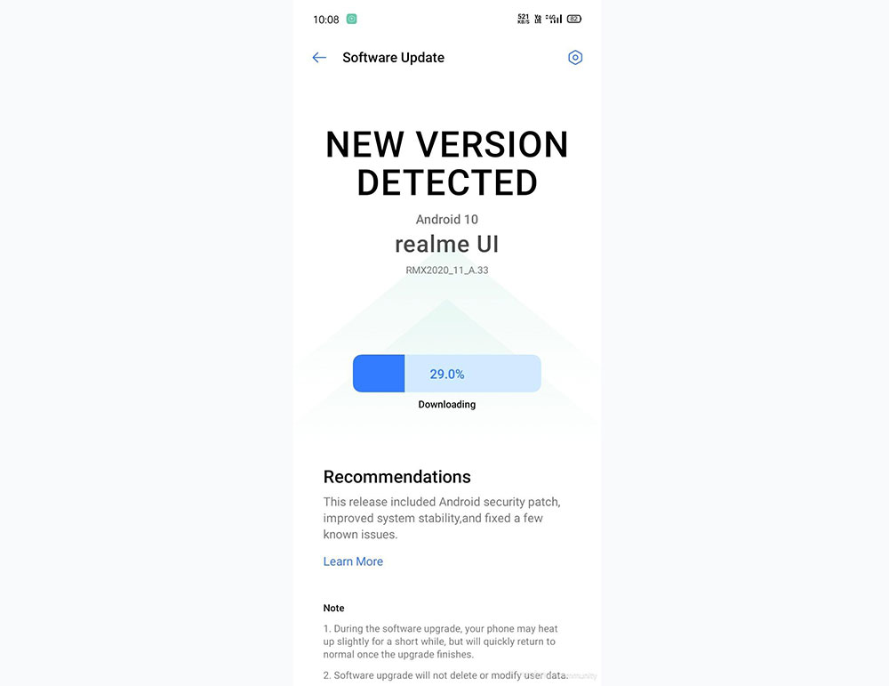 realme narzo 10a receiving a new update with june 2020 security patch update[b.33]